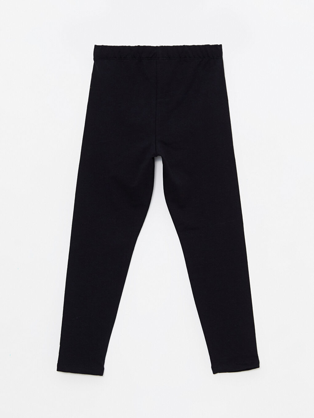 Elastic Waist Printed Cotton Girl Long Tights-1