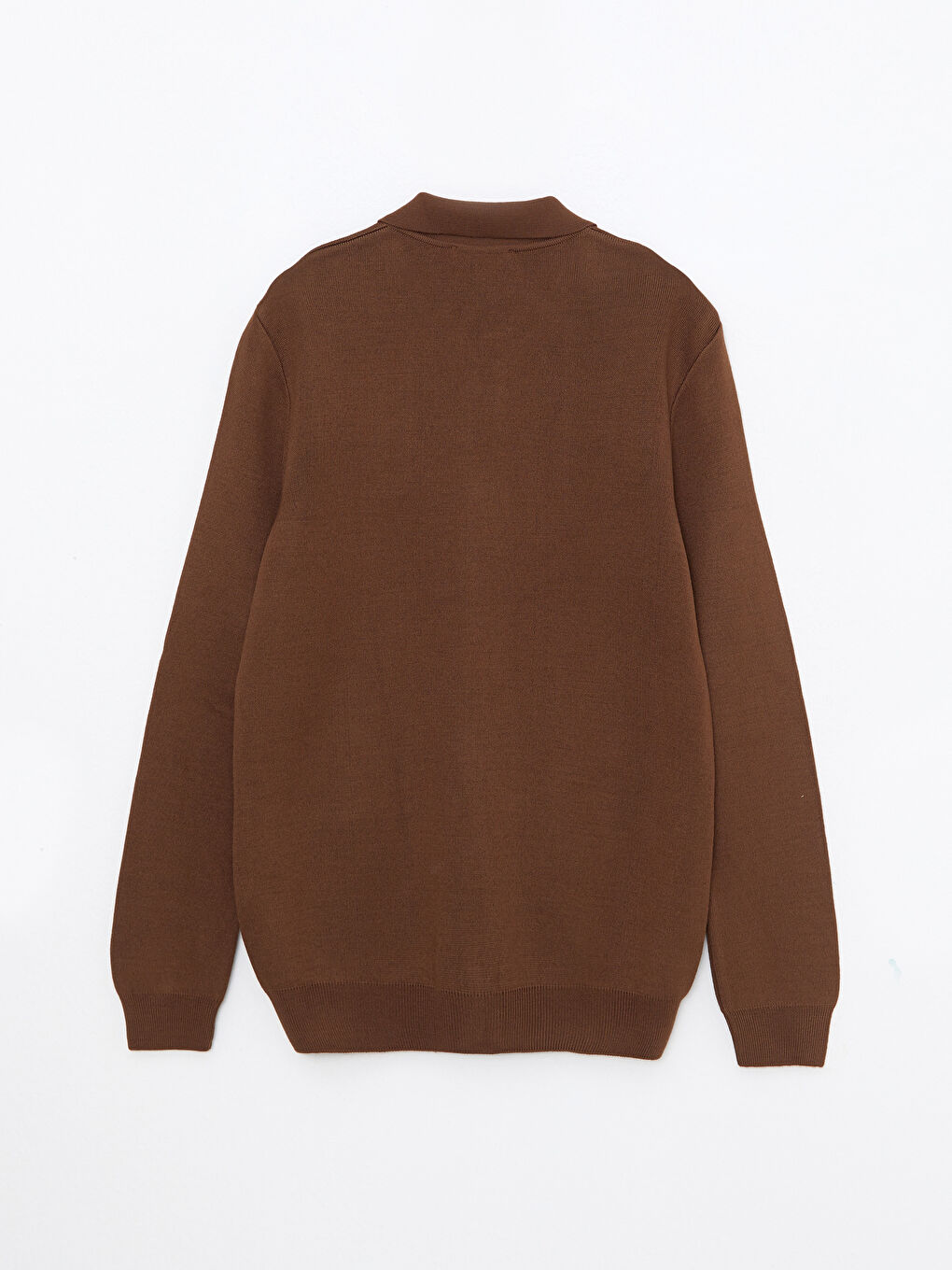 Bej Slim Fit Dik Yaka İnce Triko Hırka-6