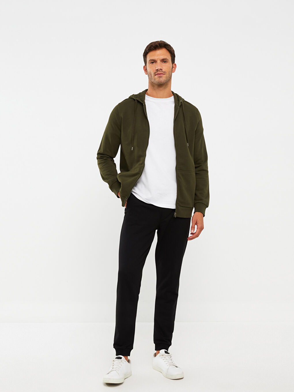 mono b Oversized Mineral-Washed Zip-Up Hooded Jacket KJ12071