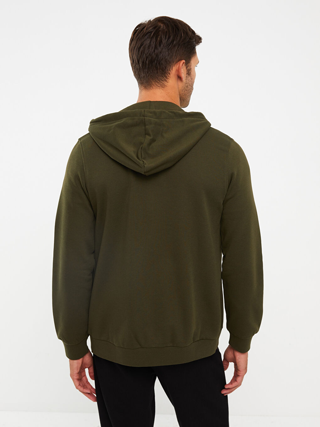 Comfortable Fit Hooded Men's Thick Sports Cardigan -W21902Z8