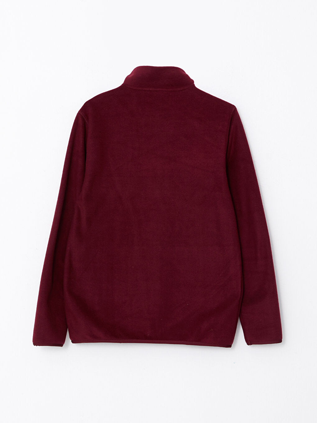 Bordo Rahat Kalıp Dik Yaka Erkek Spor Hırka-6