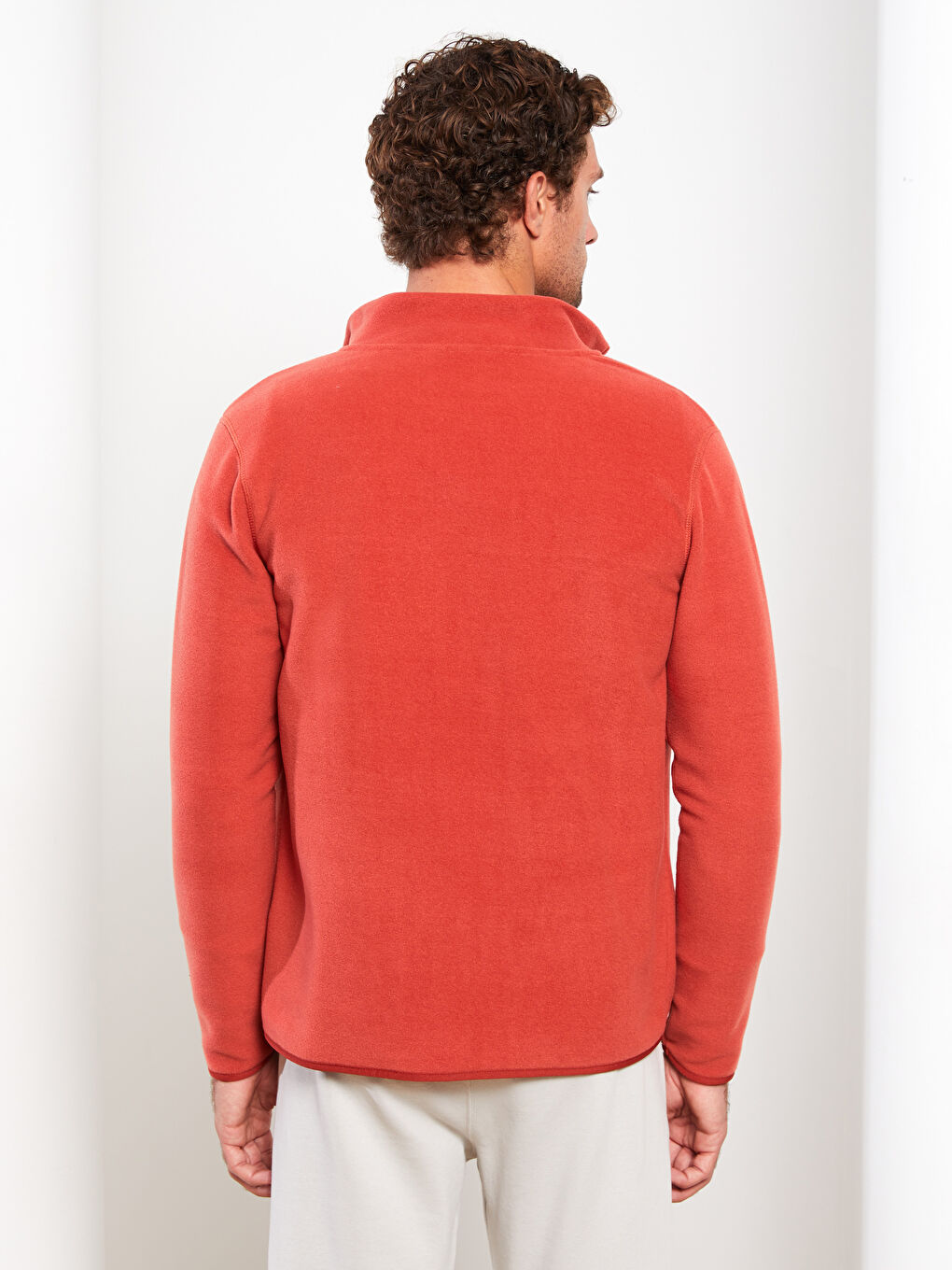 Cardigan de Sport pour Hommes à Col Cheminée Coupe Décontractée-4