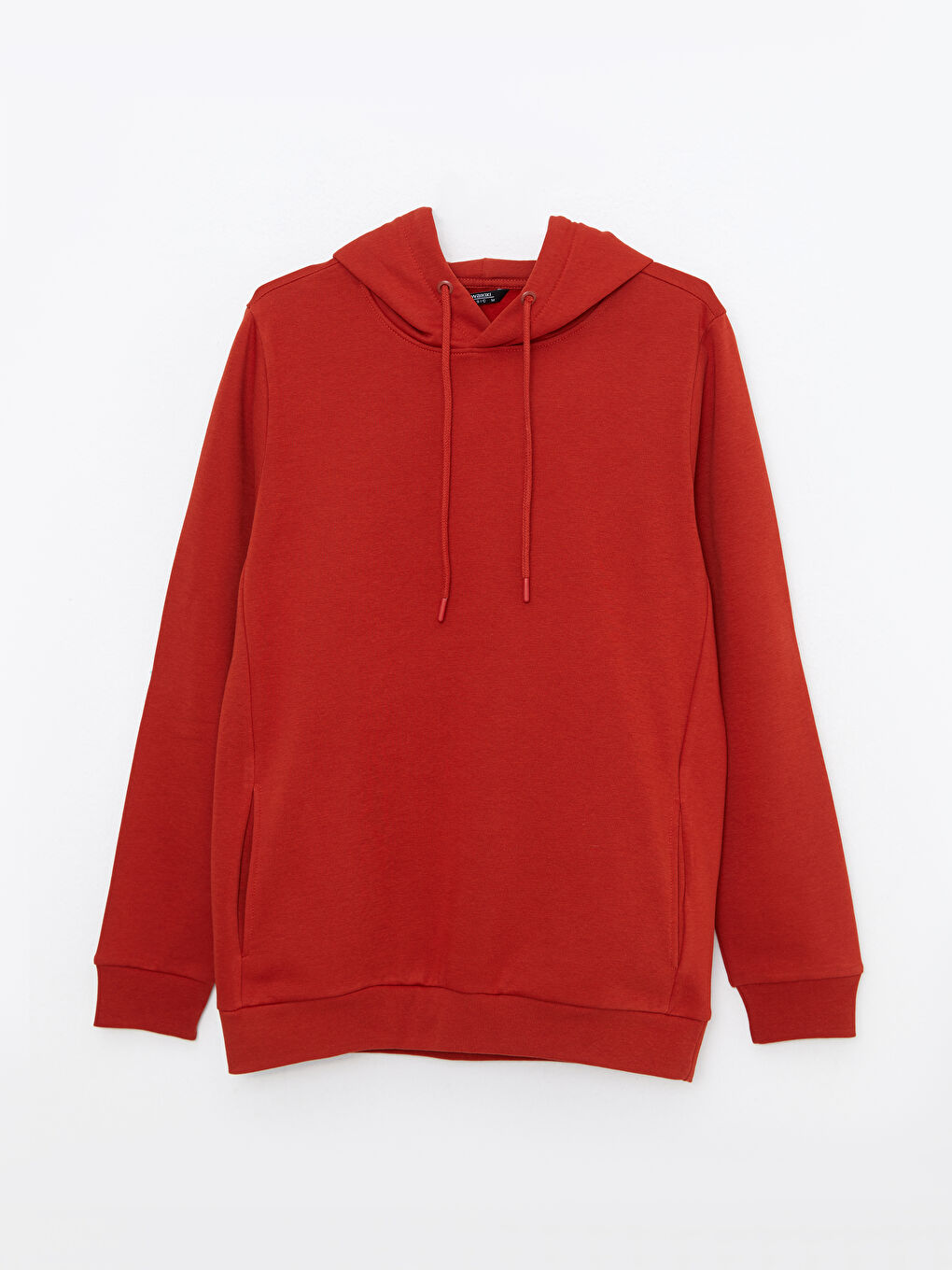 LCWAIKIKI Basic Yanık Turuncu Uzun Kollu Erkek Hoodie - 4