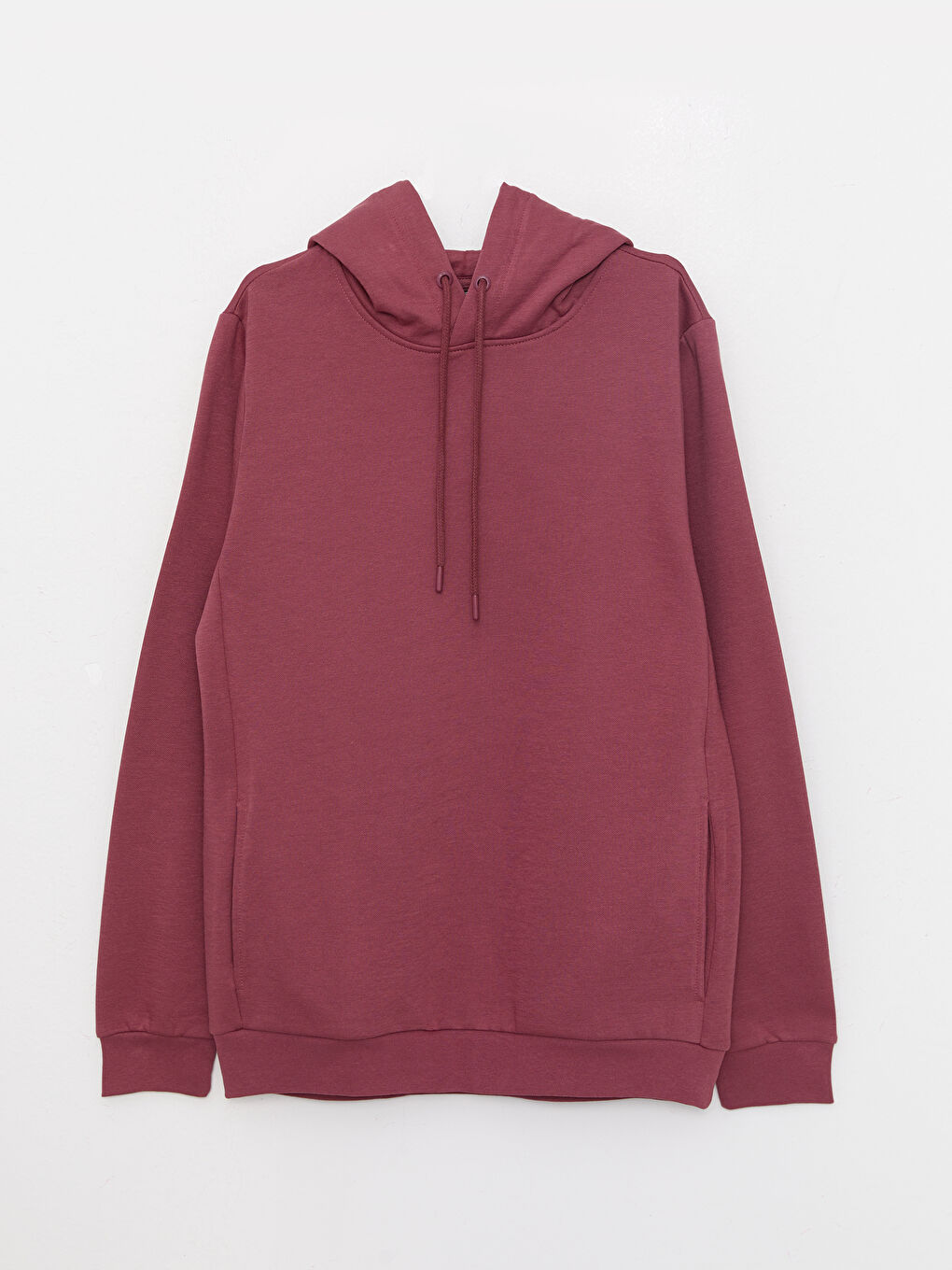 LCWAIKIKI Basic Gül Kurusu Uzun Kollu Erkek Hoodie - 5