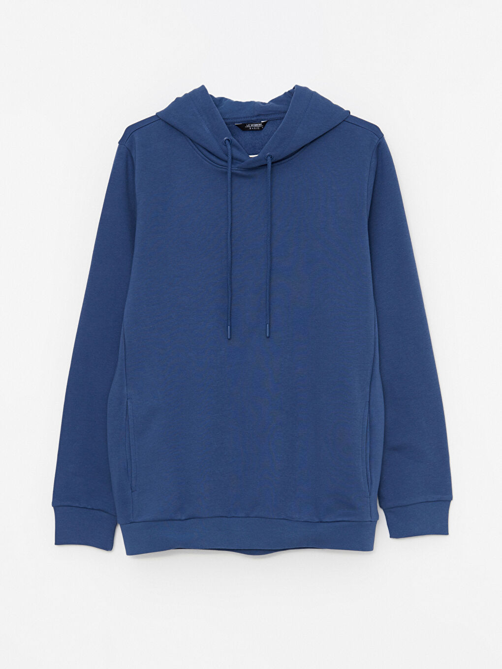 LCWAIKIKI Basic Lacivert Uzun Kollu Erkek Kalın Hoodie - 5