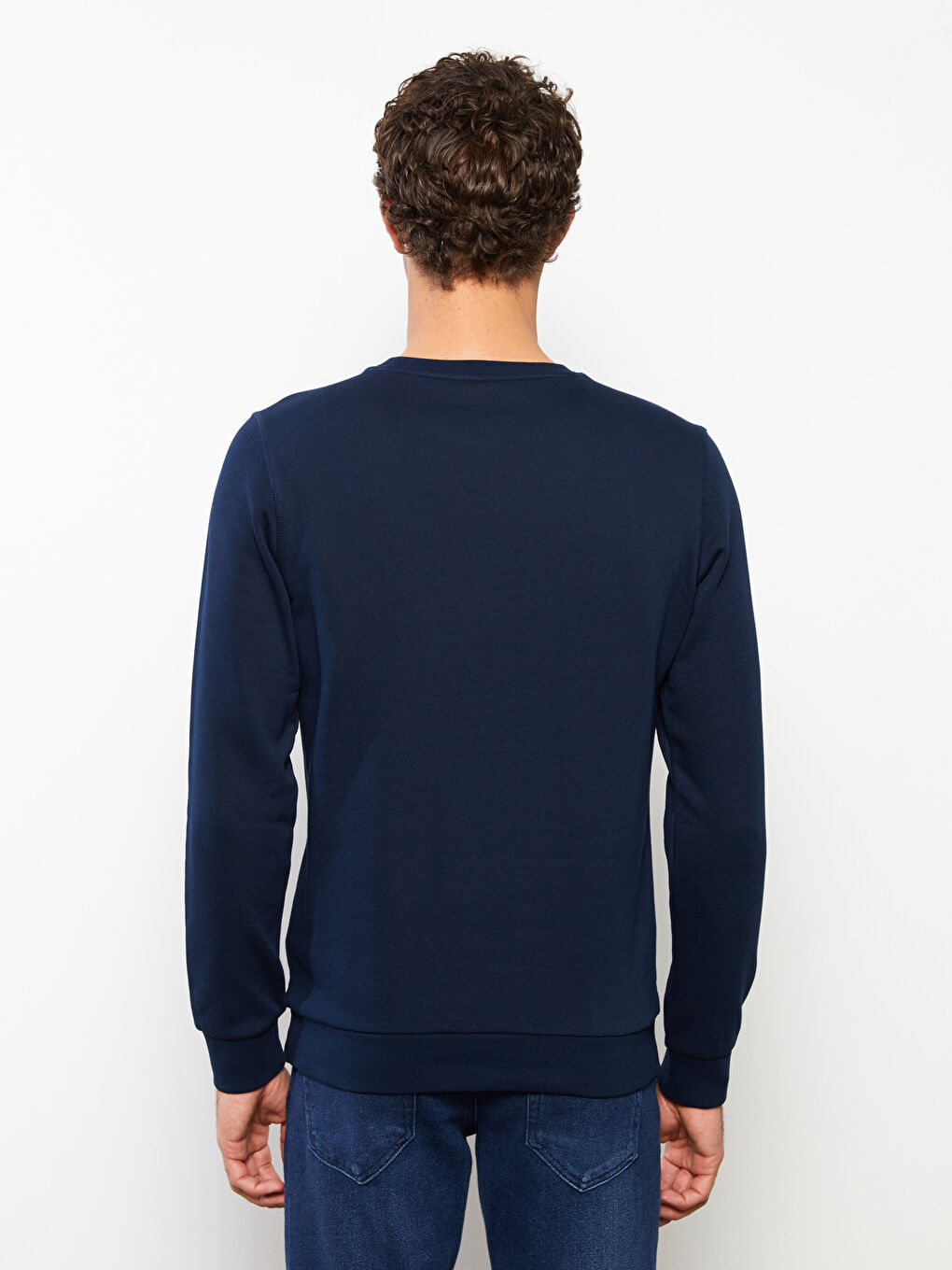 LCWAIKIKI Basic Crew Neck Long Sleeve Men's Thick Sweatshirt -W21907Z8-DWP