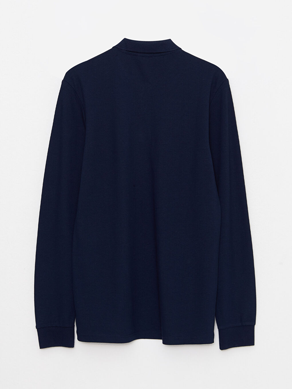 Polo Neck Long Sleeve Pique Men's T-Shirt -W21908Z8-DWP