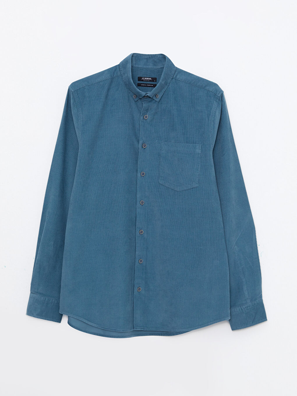Regular Fit Long Sleeve Velvet Men's Shirt-4