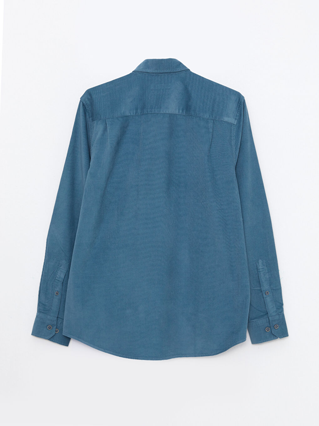 Regular Fit Long Sleeve Velvet Men's Shirt-5