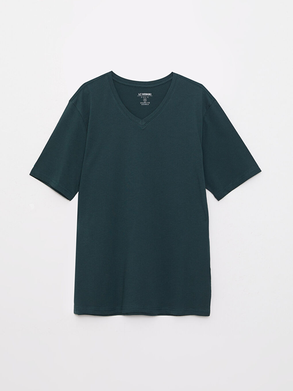 V-Neck Short Sleeve Jersey Men's T-Shirt-5