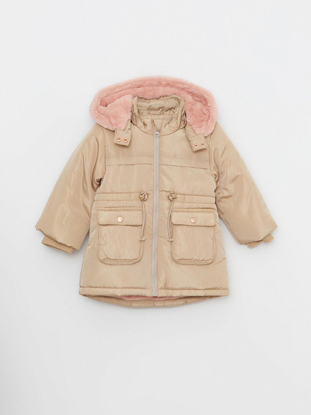 Hooded Long Sleeve Baby Girl Coat