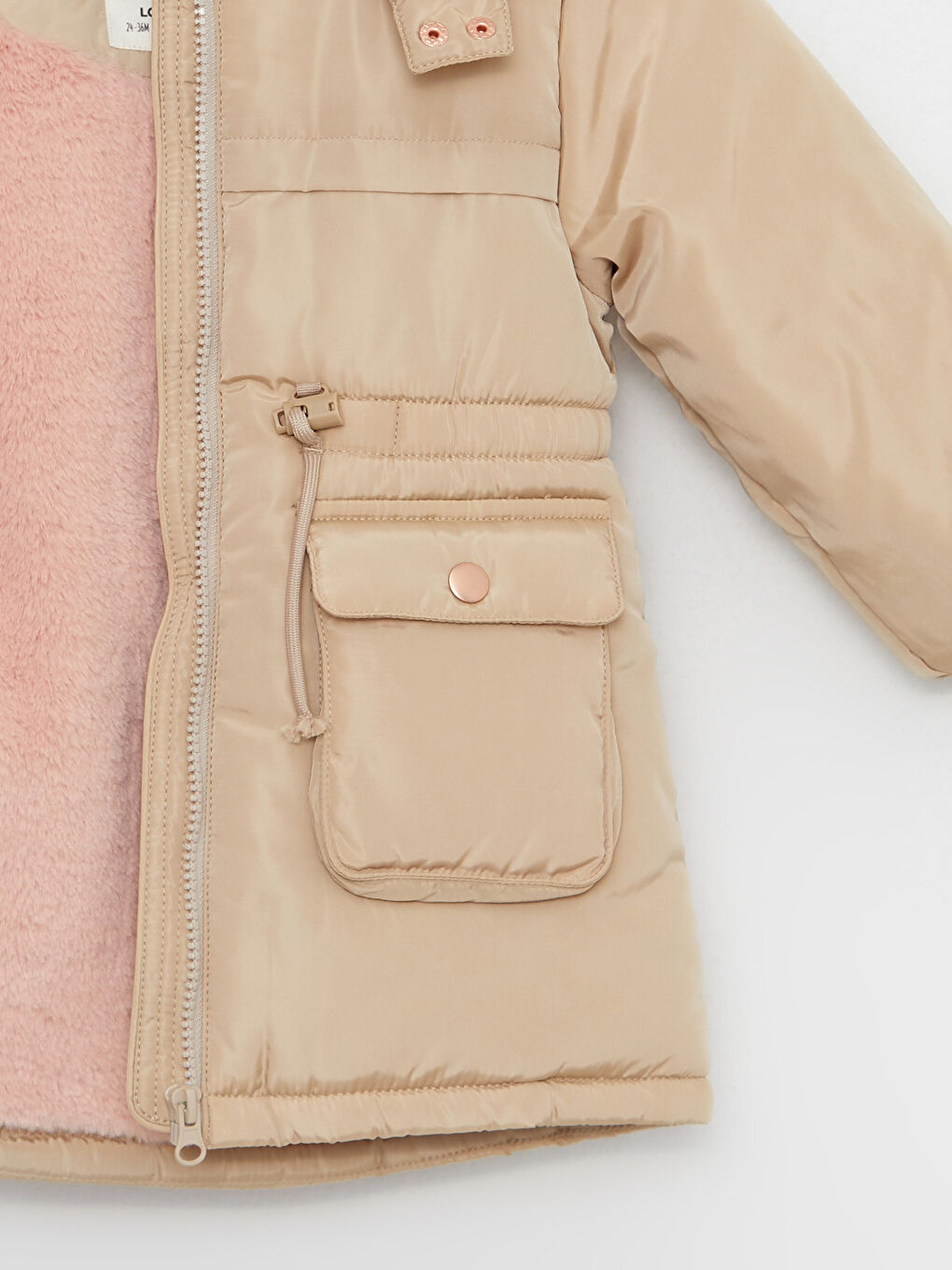Hooded Long Sleeve Baby Girl Coat-1