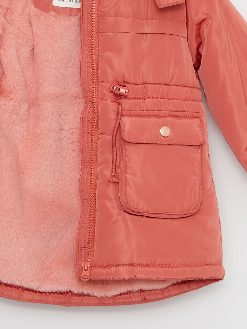 Пальто с капюшоном и длинным рукавом для малышки девочки-1