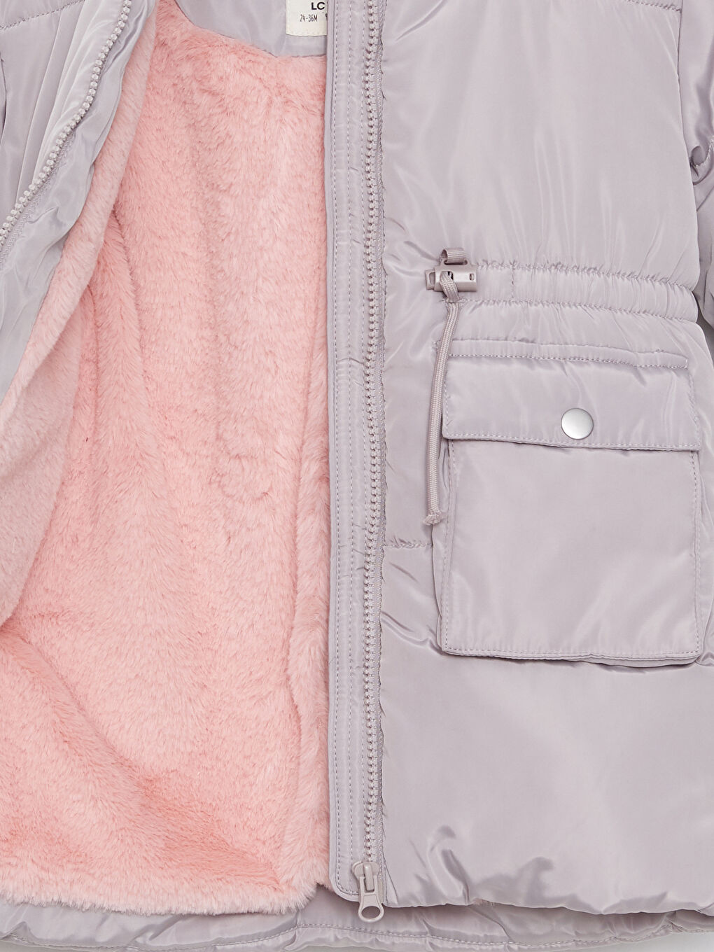 Hooded Long Sleeve Baby Girl Coat-3
