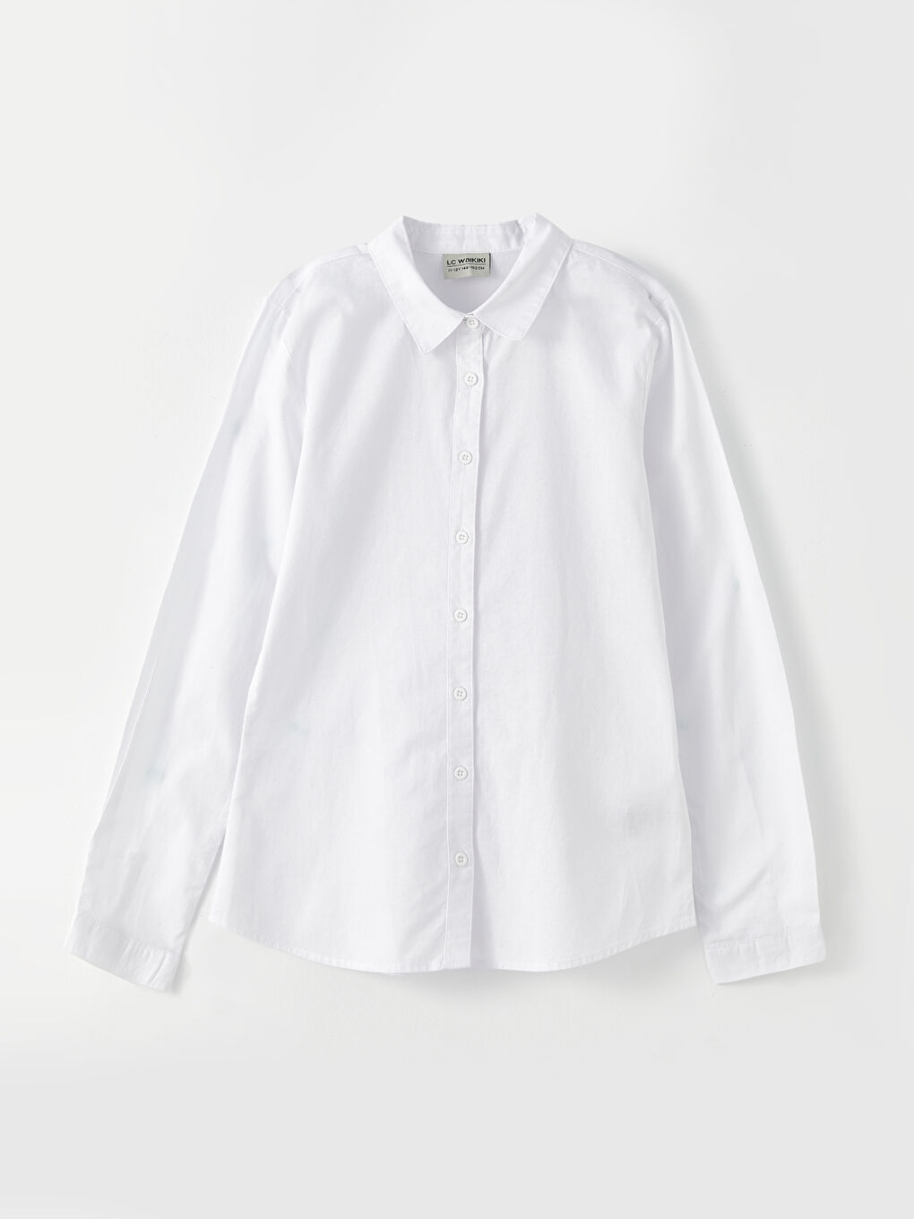 LCW Kids Basic Long Sleeve Poplin Girl Shirt 2 Pieces -W21949Z4-R9K