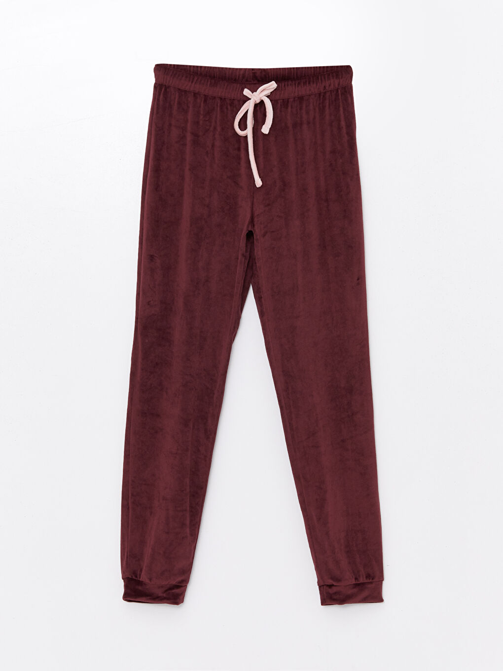 Mürdüm Bisiklet Yaka Nakışlı Uzun Kollu Kadın Pijama Takımı-7