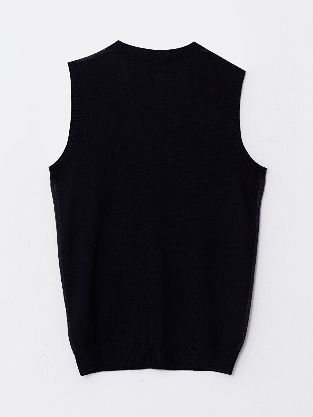 Стандартный однотонный жилет с V-образным вырезом для мужчин-6