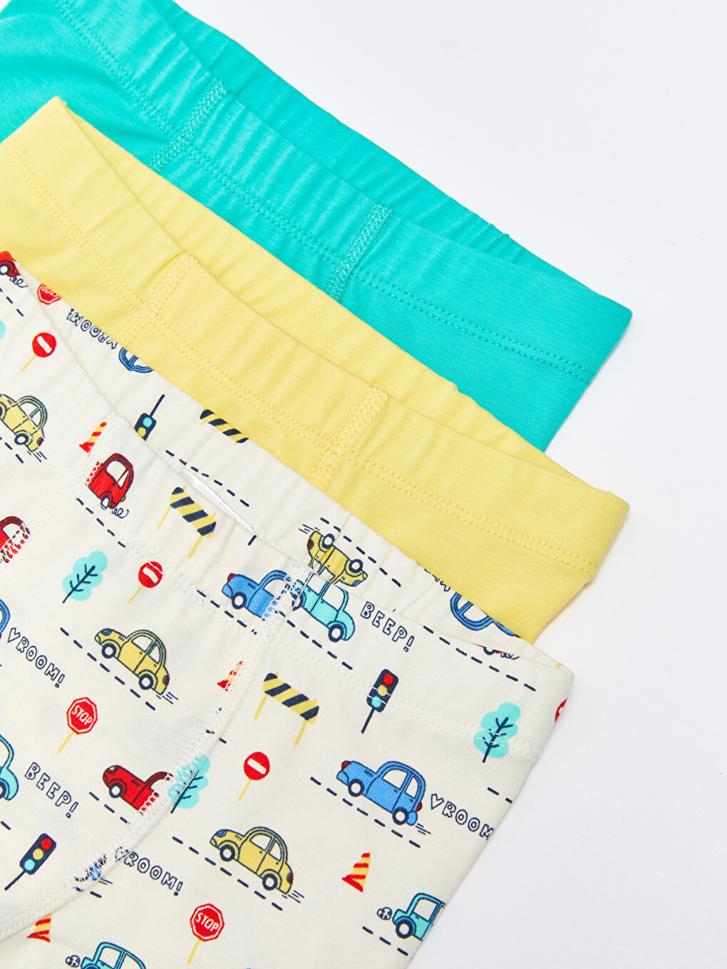 Elastischer Bund Baby Jungen Boxershorts 3er-Pack-2