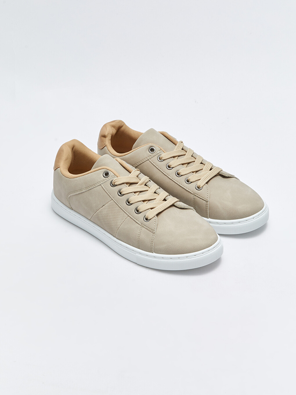 Faux Leather Lace-Up Men's Trainers