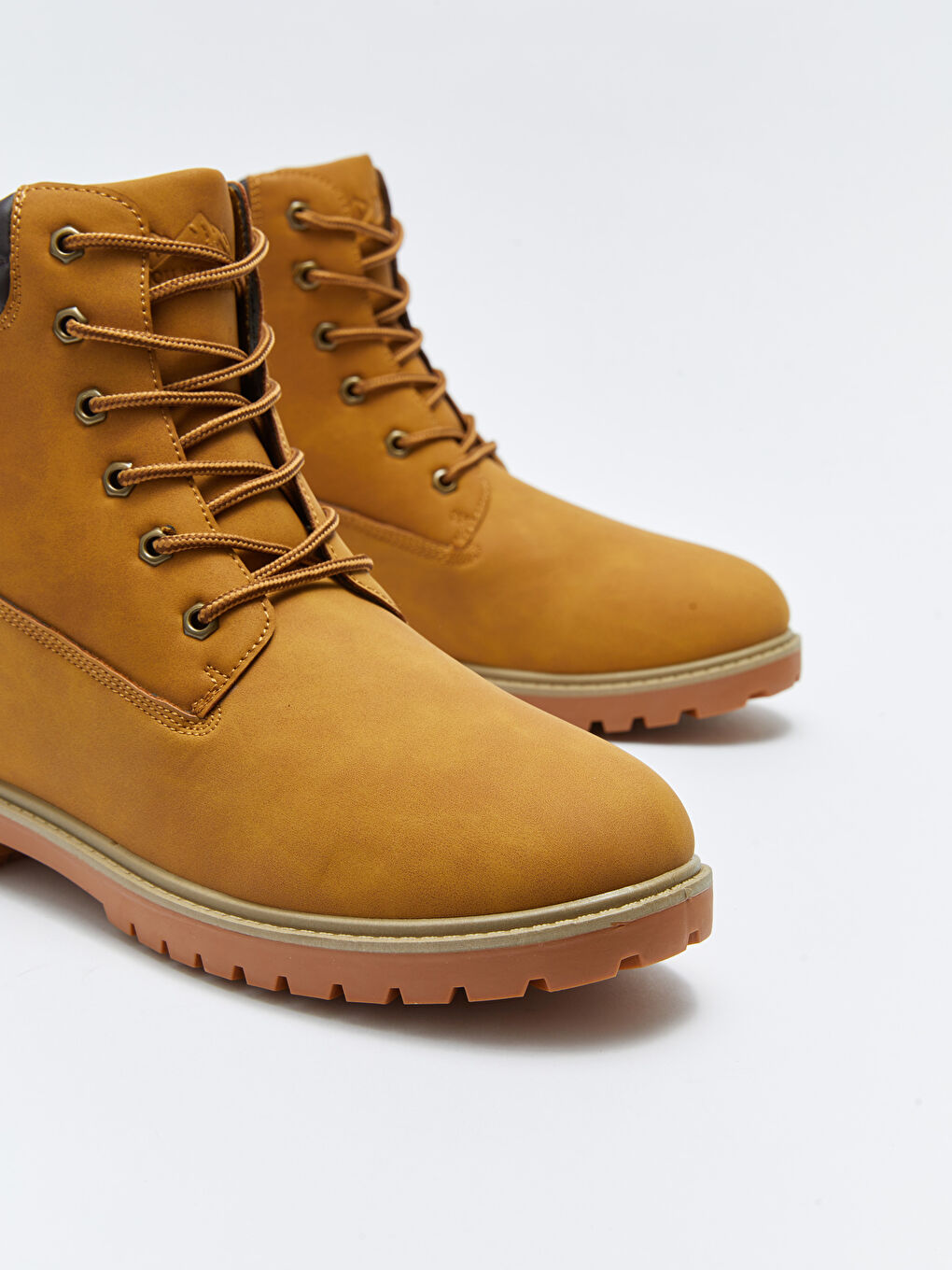 Faux Leather Men's Lace-Up Boots-2