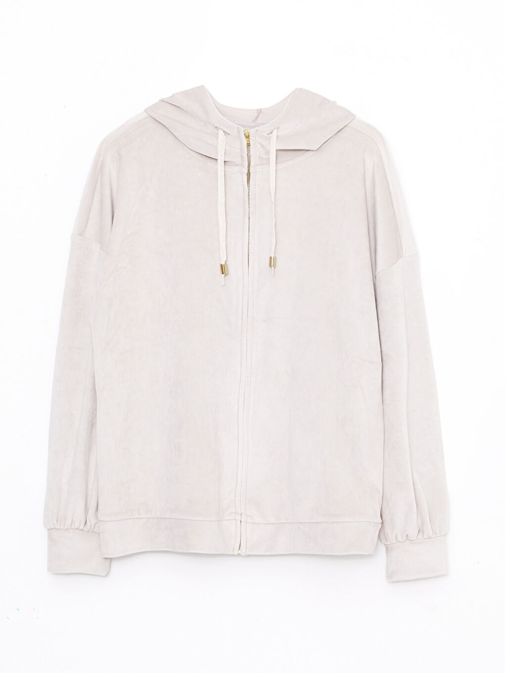LCW DREAM Mit Kapuze Regulär Langarm Samt Pyjama-Oberteil für Damen -W21989Z8-EHW