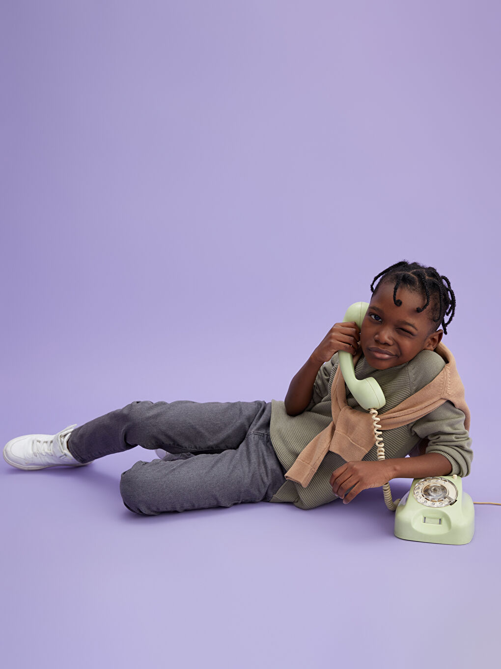 Светр трикотажний з довгим рукавом і круглим вирізом горловини для хлопчиків-2