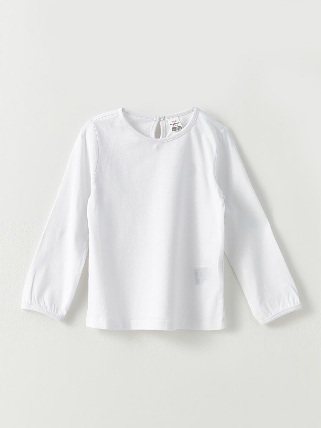 Crew Neck Long Sleeve Basic Baby Girl T-shirt -W22015Z1-EEW