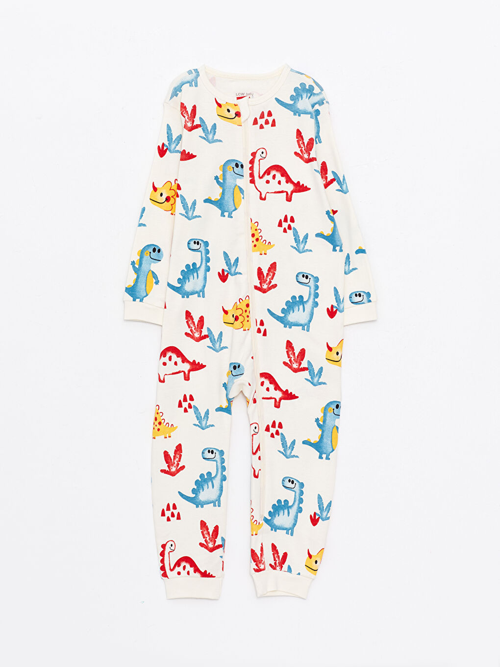 Crew Neck Long Sleeve Printed Baby Boys Jumpsuit 2 Pack-1