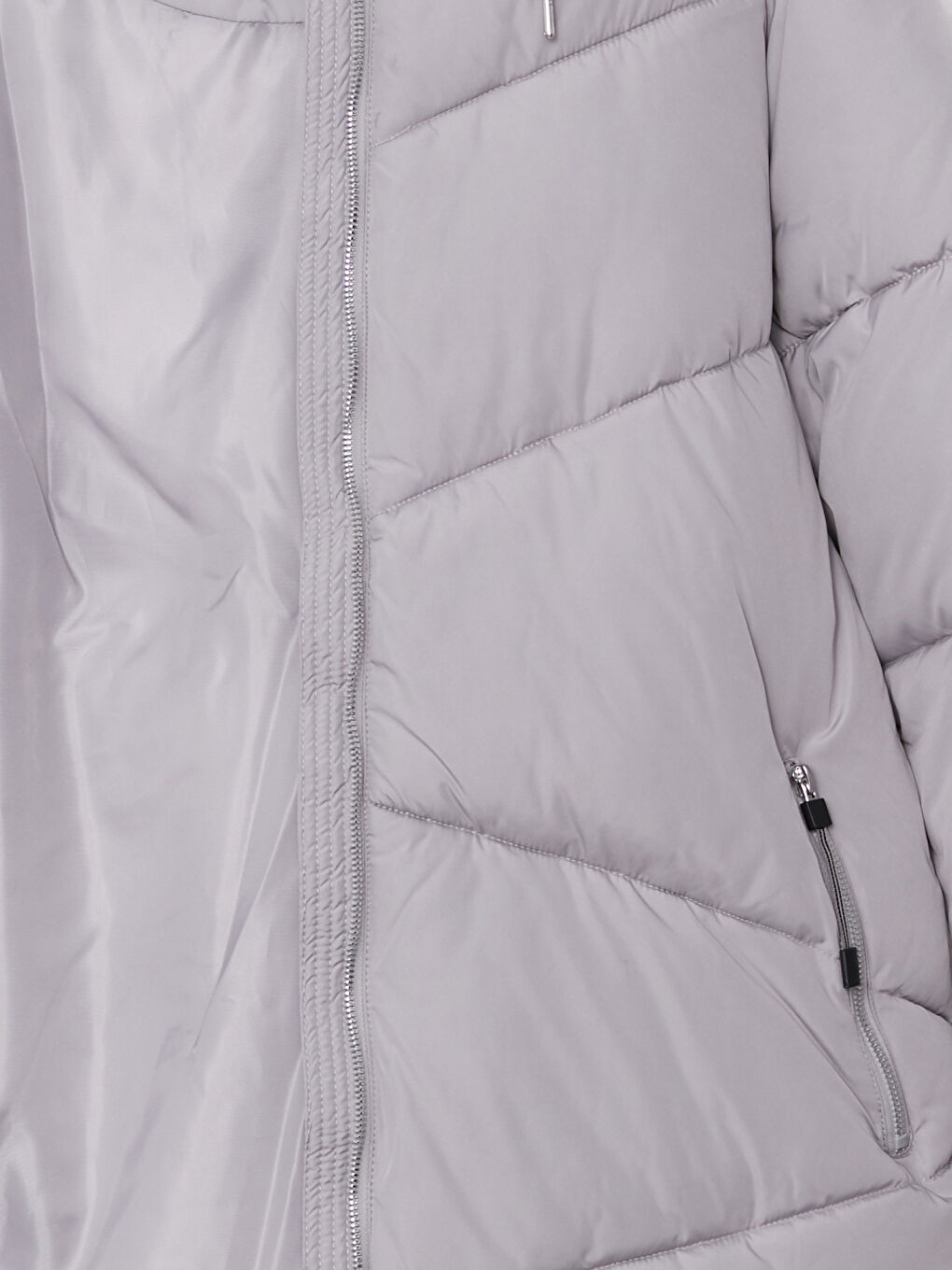 Women's Hooded Plain Puffer Coat-8