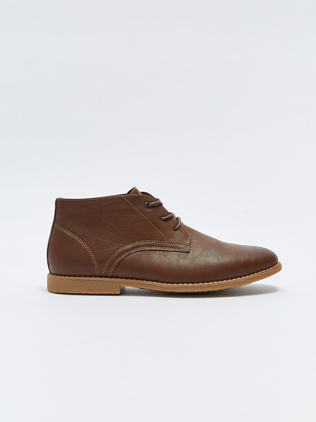 Lederoptik Schnürstiefeletten für Herren-1