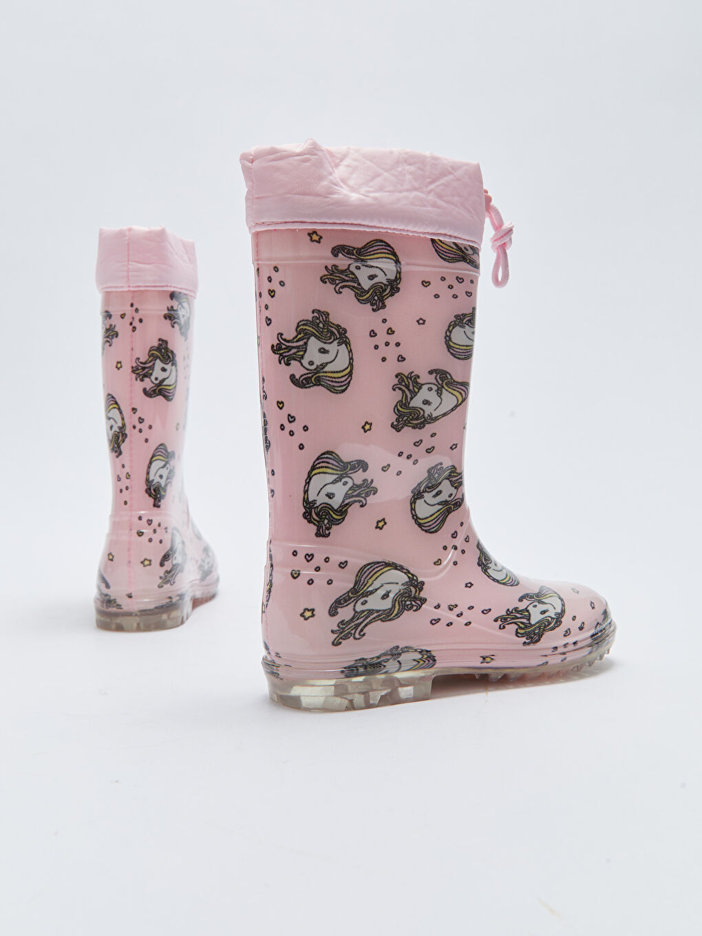Bottes de Pluie Imprimées à Boucle pour Filles-4
