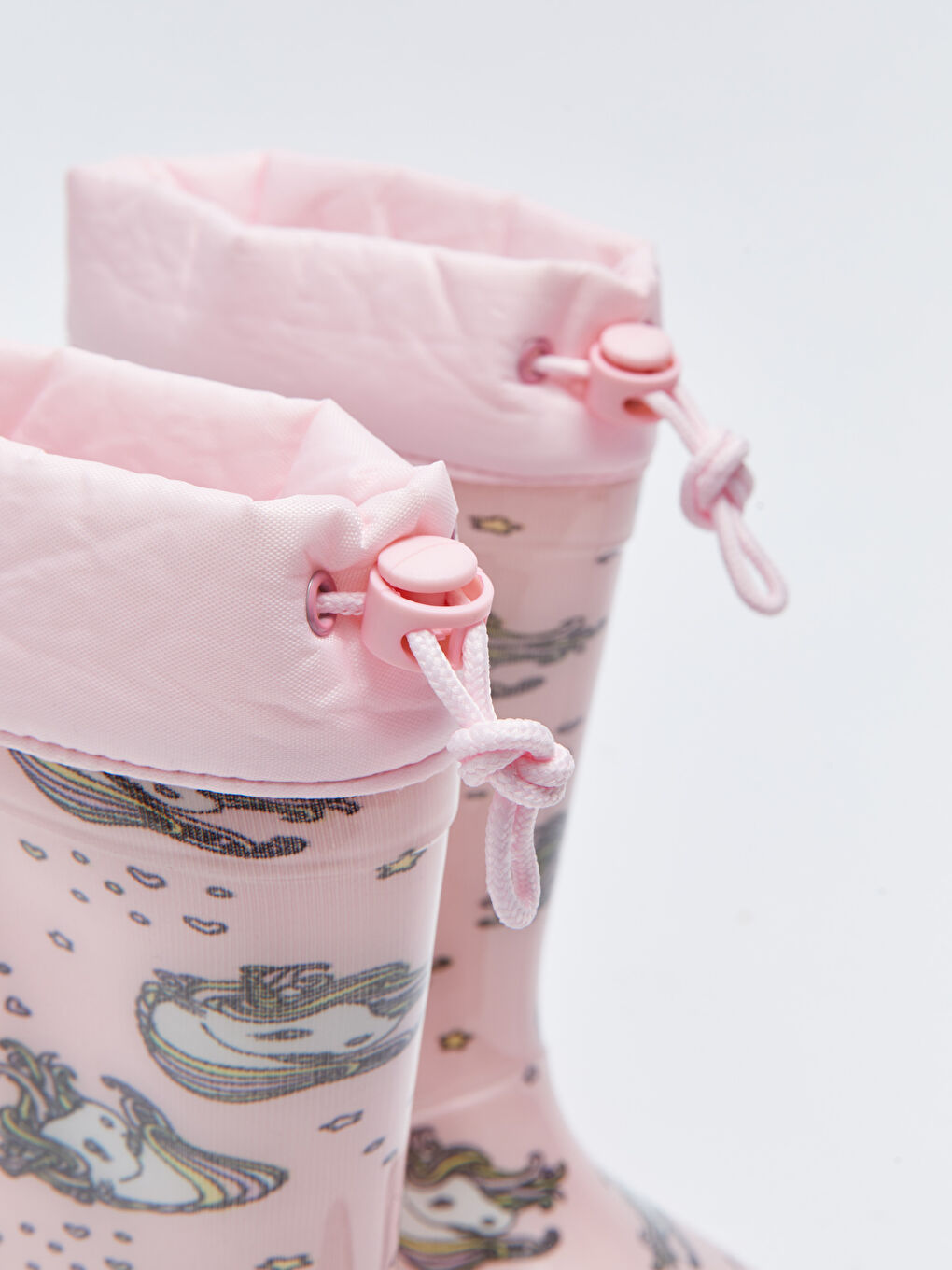 Bottes de Pluie Imprimées à Boucle pour Filles-5