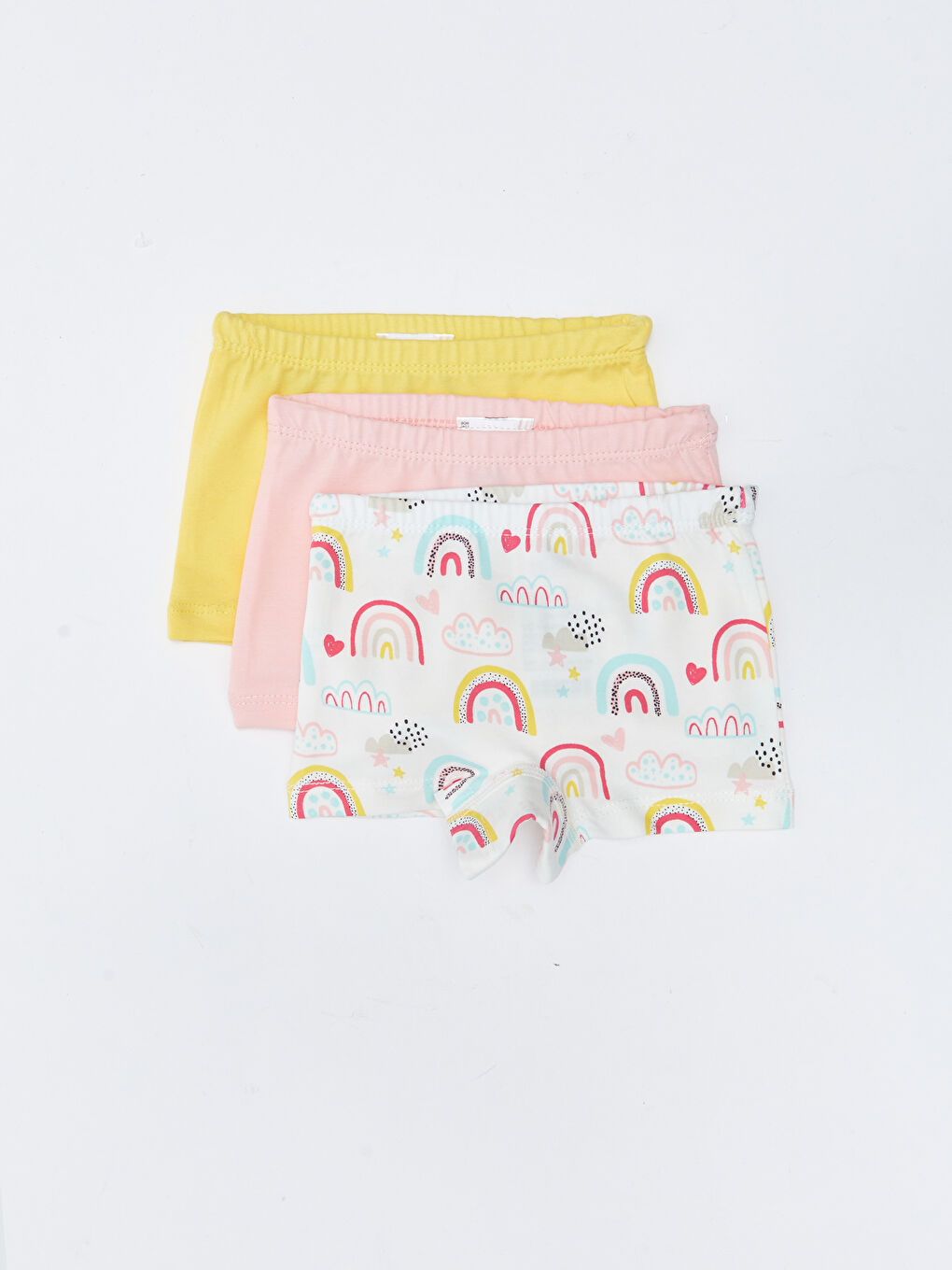 Boxer Bébé Fille en Coton à Taille Élastique Lot de 3