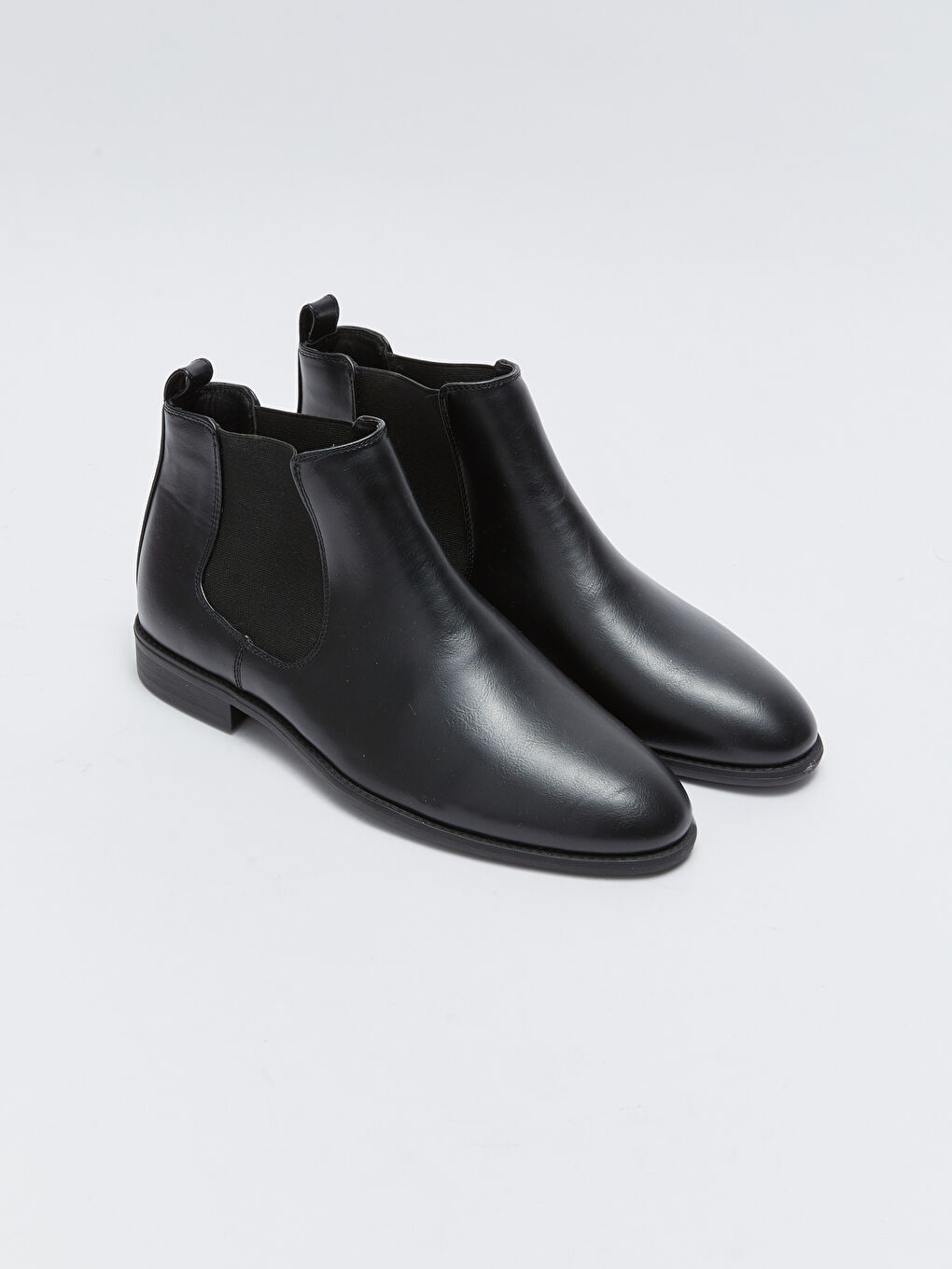 Leather Look Ankle-Length Men's Boots