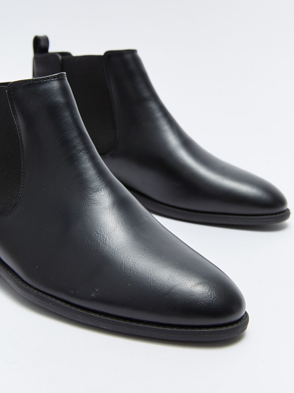 Leather Look Ankle-Length Men's Boots-2