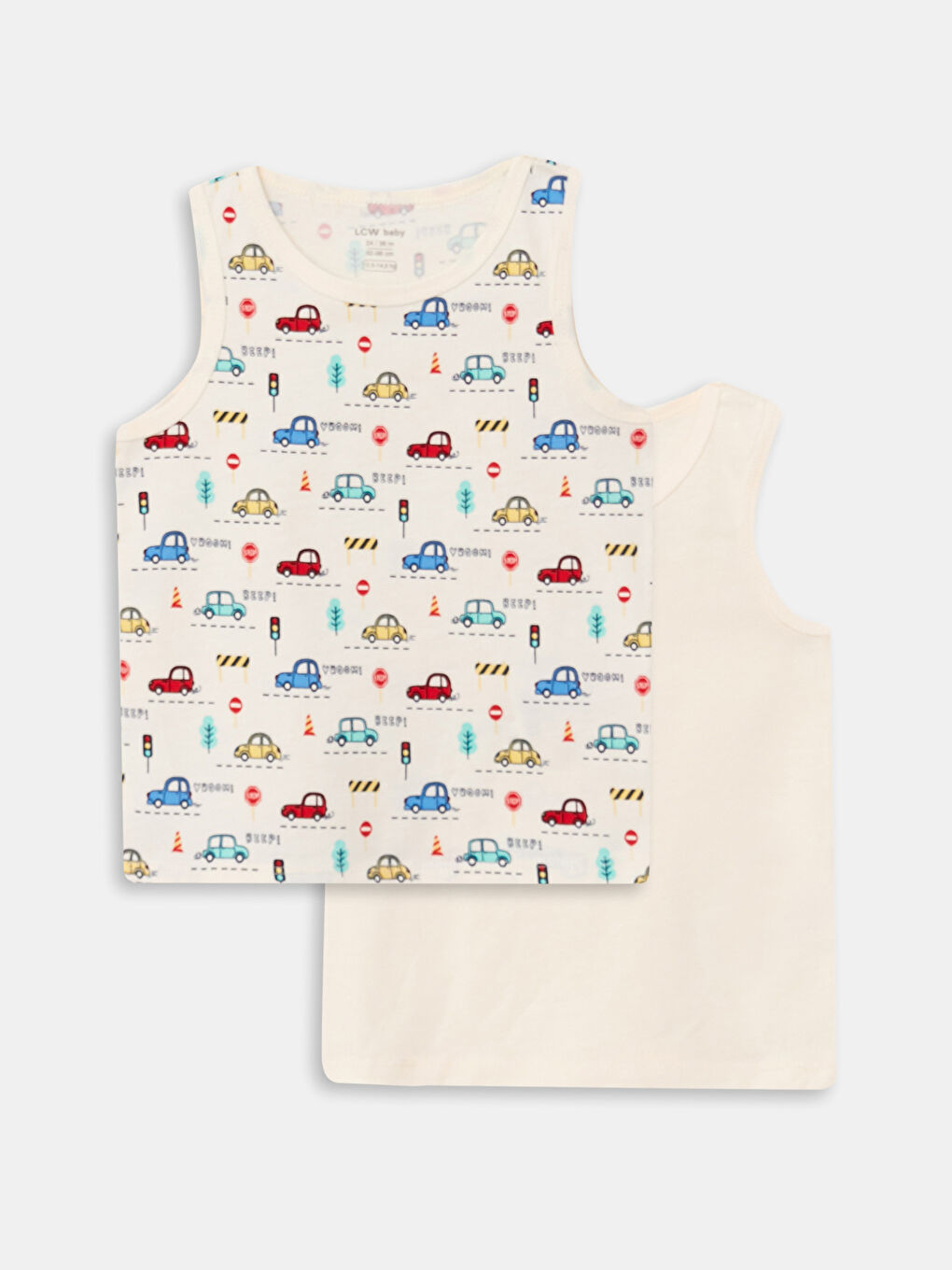 Crew Neck Printed Cotton Baby Boy Athlete 2 Pack