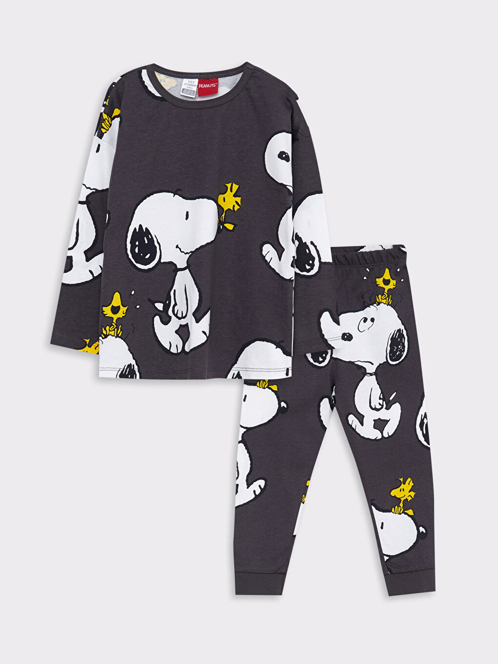 Crew Neck Long Sleeve Snoopy Printed Baby Boy Pajamas Set -W22074Z1-LRX