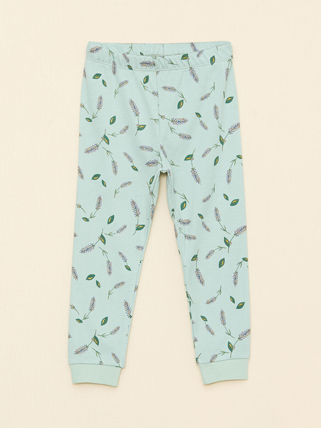 Пижамный комплект для малышек девочек с длинным рукавом, с принтом, из органического хлопка, с круглым вырезом-2