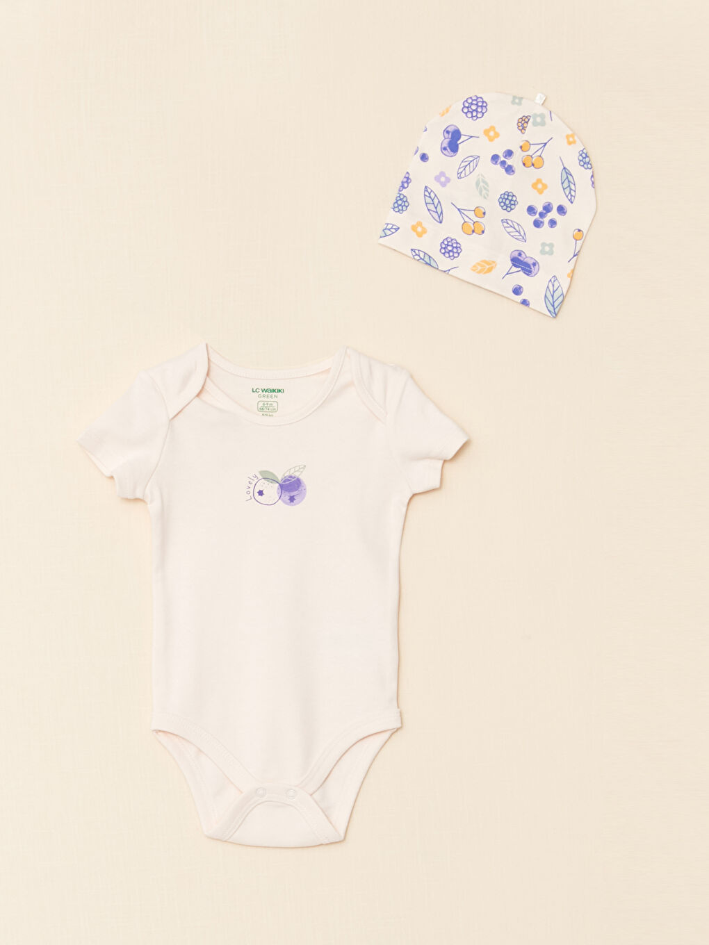 LCW baby Printed Organic Cotton Baby Girl Hospital Set -W22088Z1-LQB