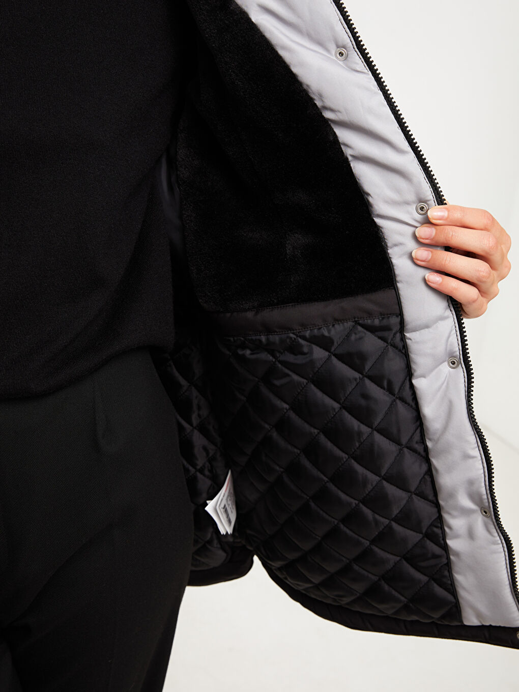 Hooded Regular Long Sleeve Women's Parka-4