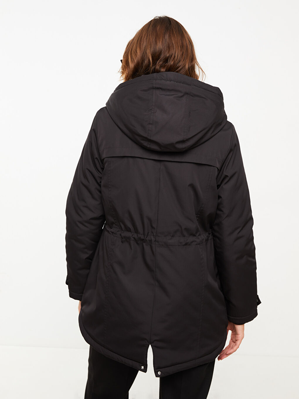 Hooded Regular Long Sleeve Women's Parka-5