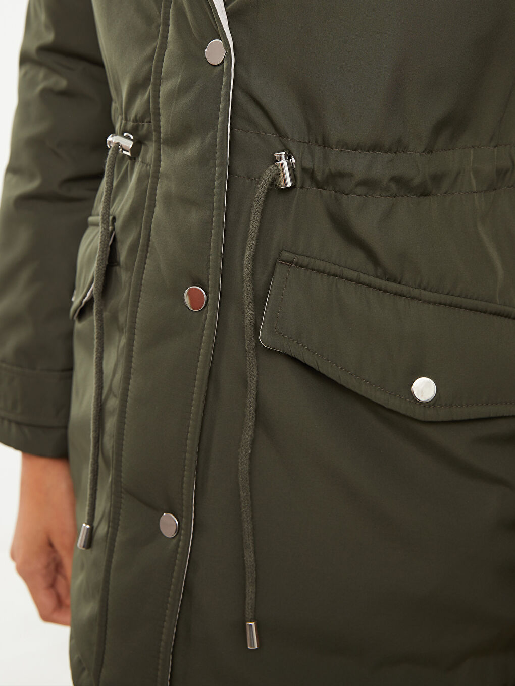 Parka cu glugă, mânecă lungă, pentru femei-3