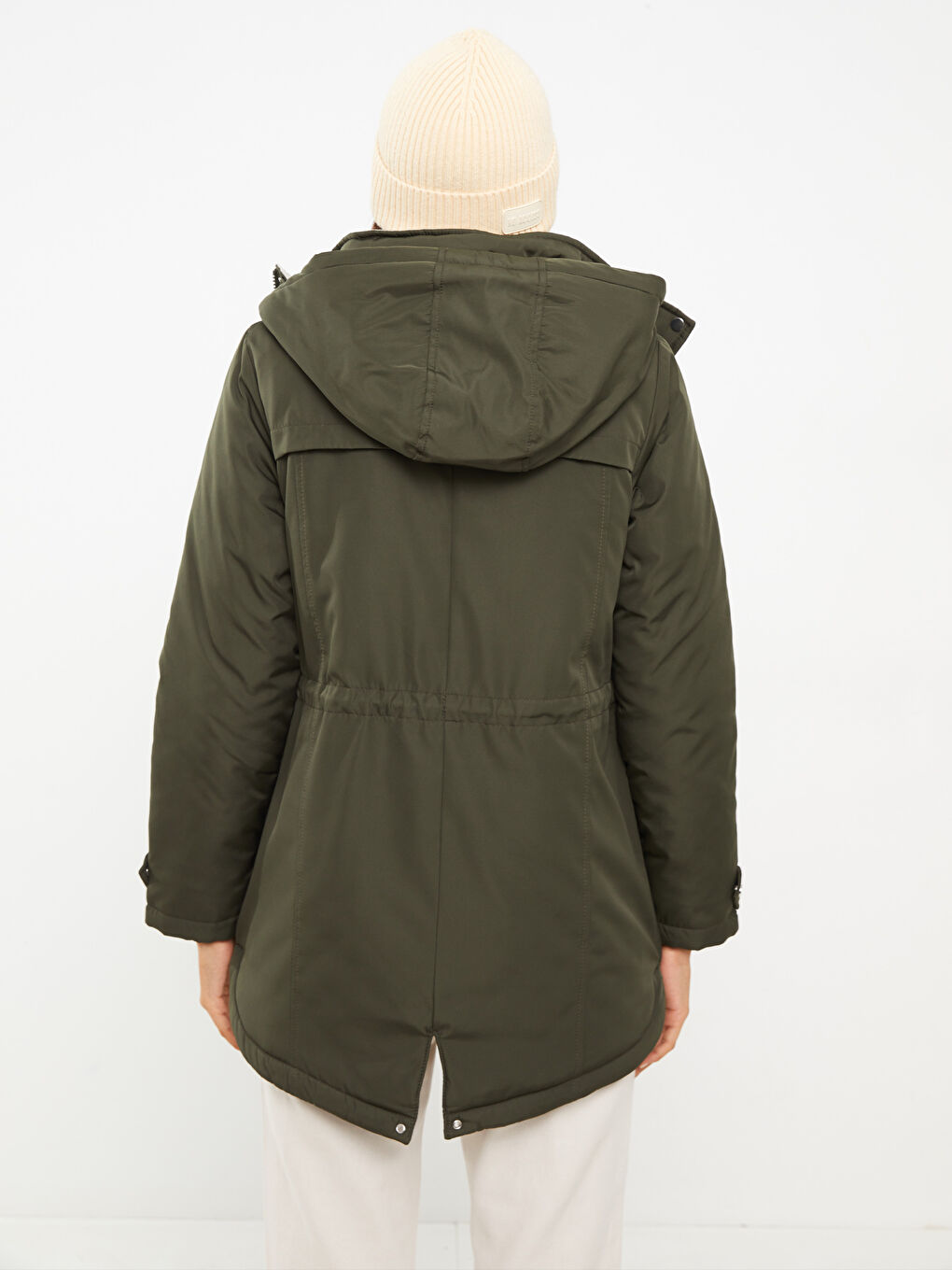 Parka cu glugă, mânecă lungă, pentru femei-5