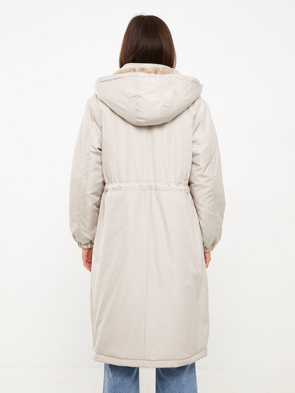 Hooded Regular Long Sleeve Women's Parka-5