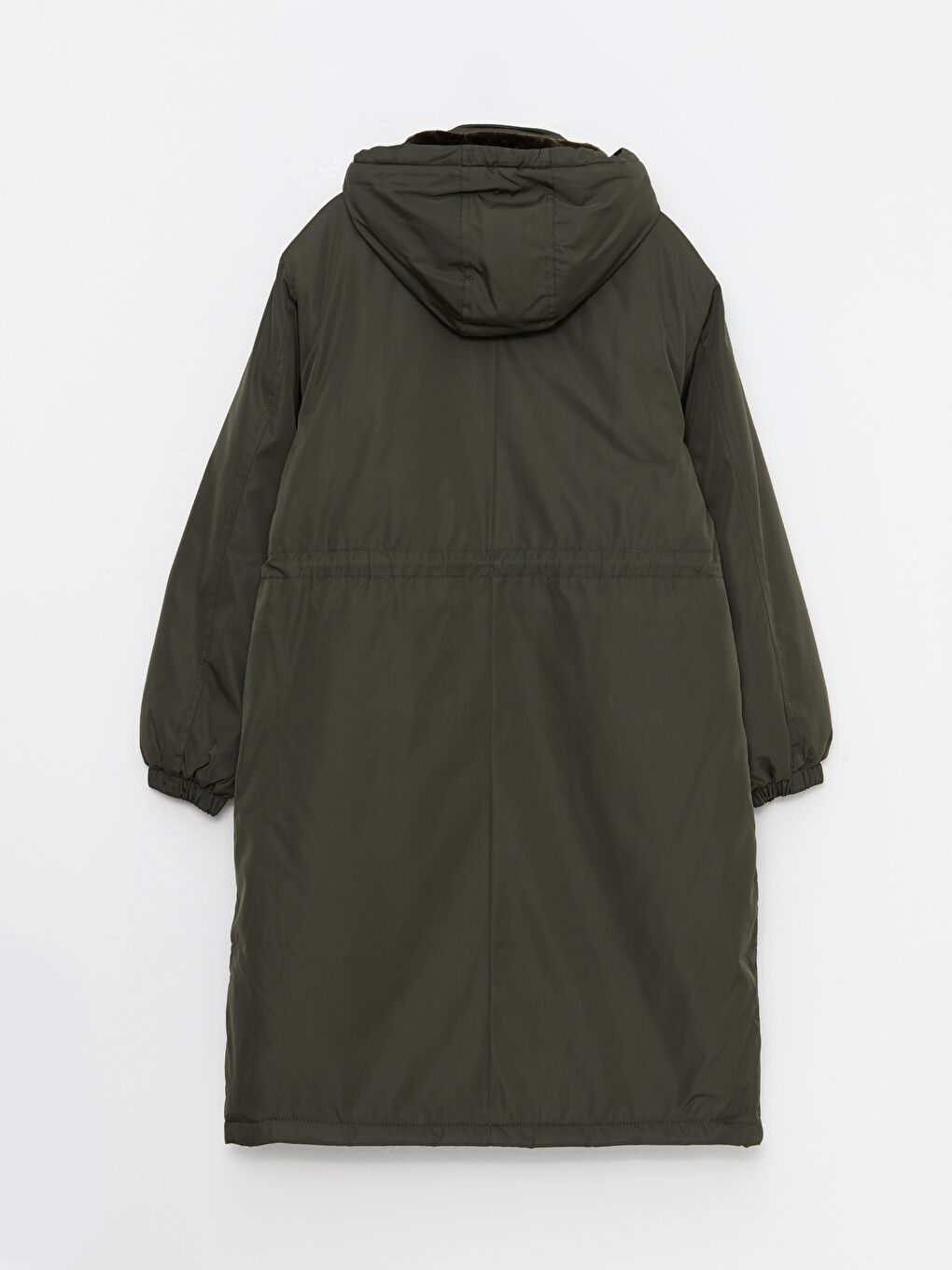 Parka À Capuche Coupe Régulière Manches Longues pour Femmes-7