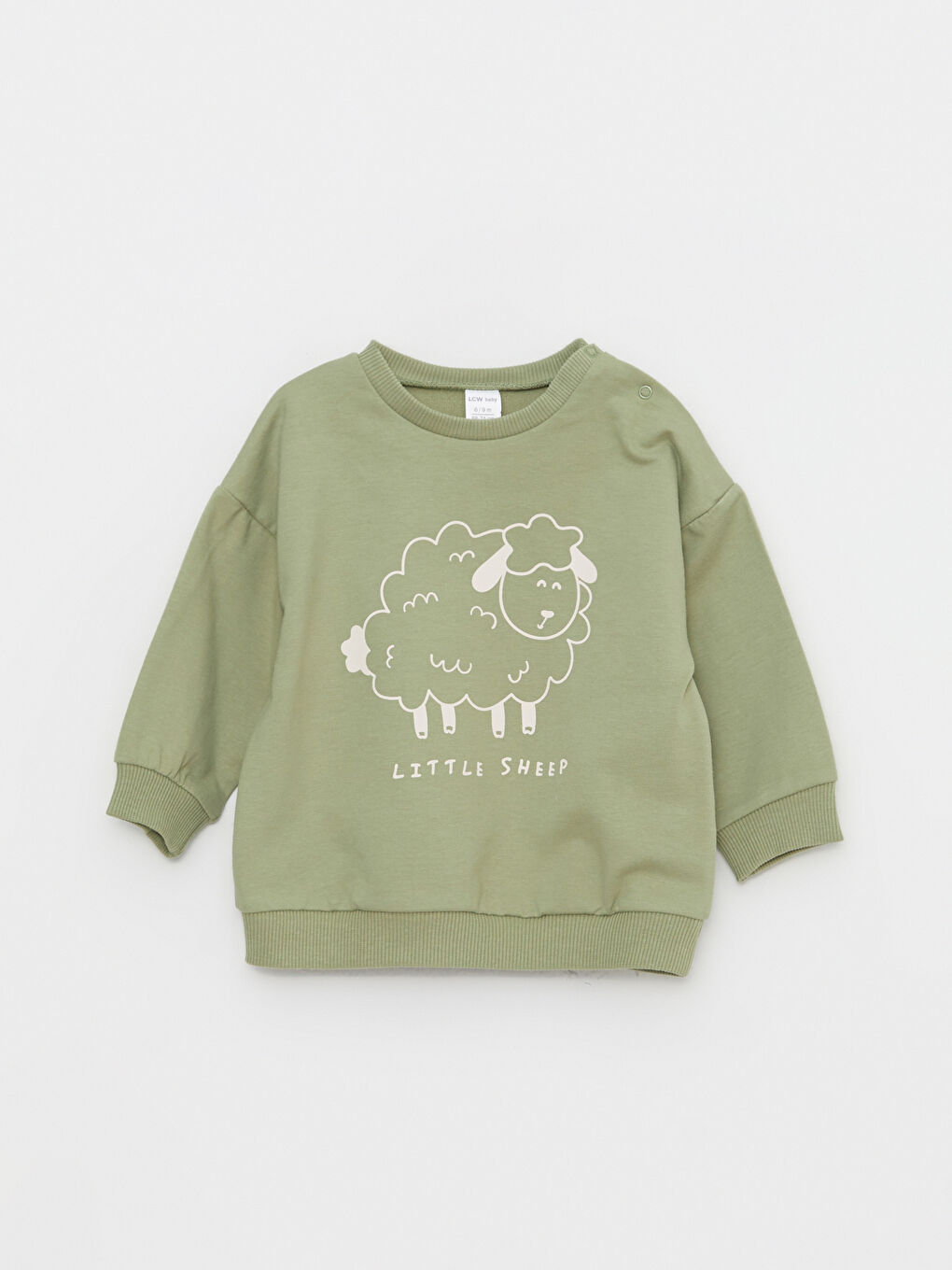 Crew Neck Long Sleeve Printed Baby Boys' Sweatshirt-2