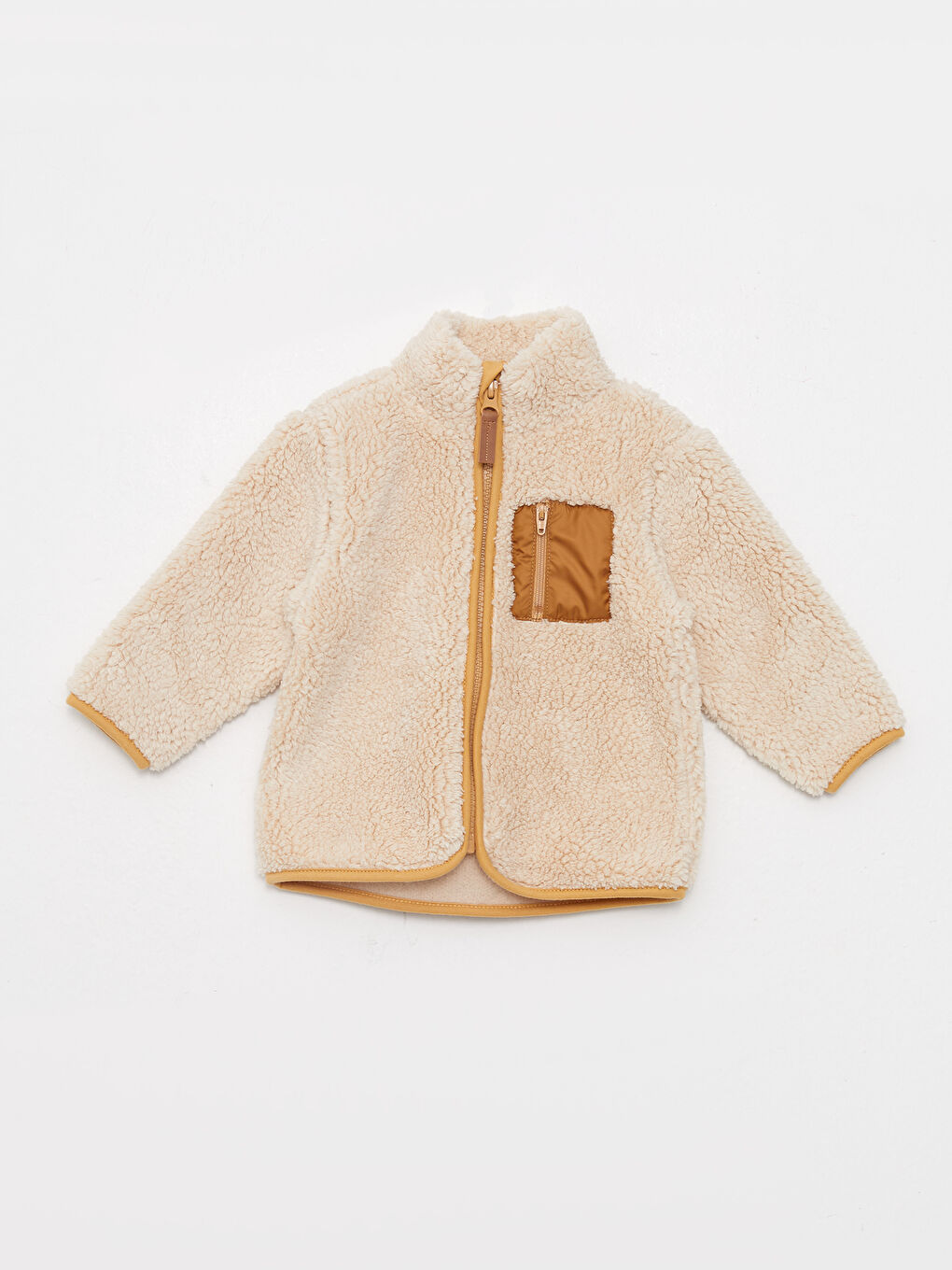 Cardigan Zippé Bébé Garçon Manches Longues Col Cheminée Épais