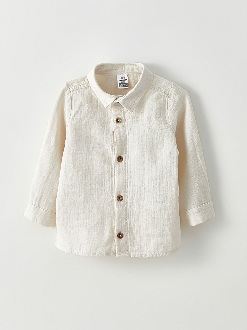 Ensemble Bébé Garçon Basique Chemise Gabardine Manches Longues et Pantalon Lot de 2-1