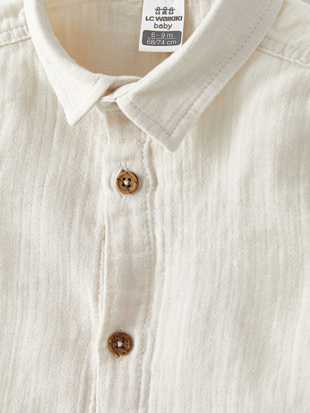 Ensemble Bébé Garçon Basique Chemise Gabardine Manches Longues et Pantalon Lot de 2-2