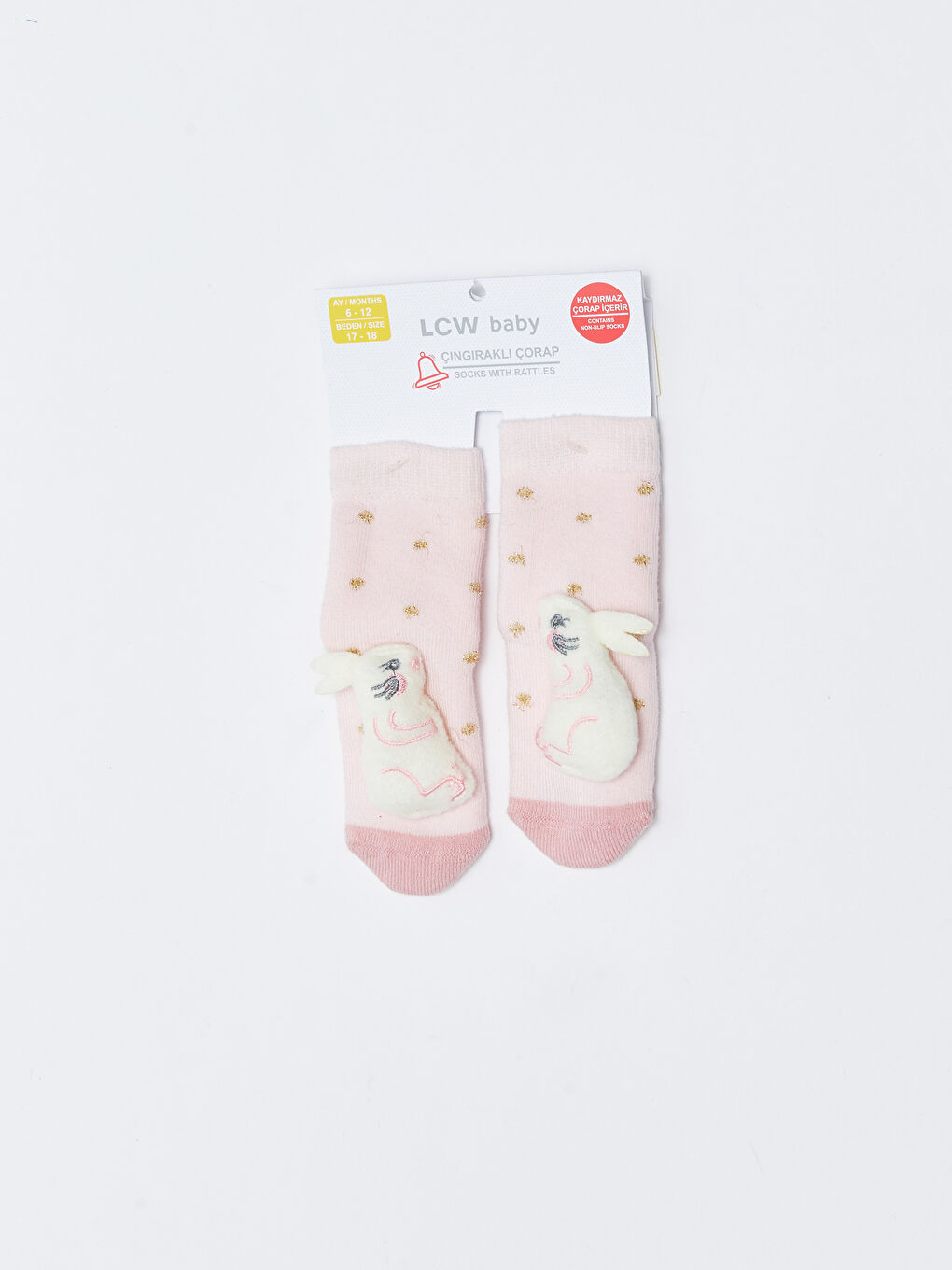 Lila Kız Bebek Oyuncaklı Ev Çorabı